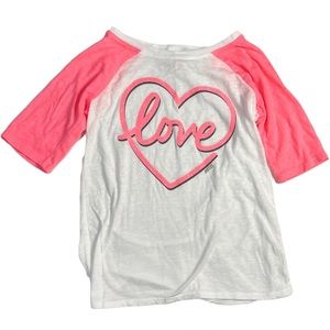 Justice LOVE Tshirt sz 10 girls